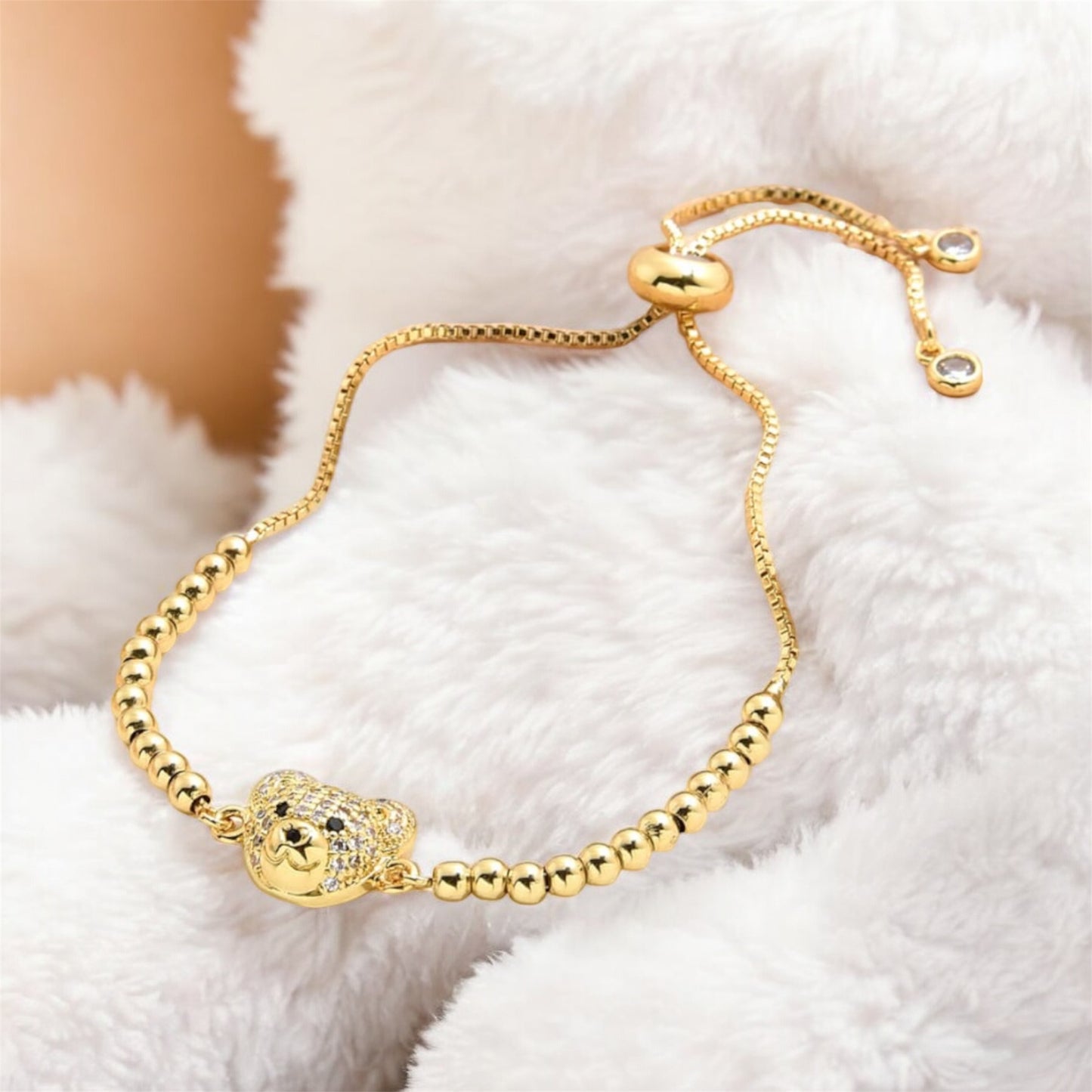 signature auric bear head bracelet β¨