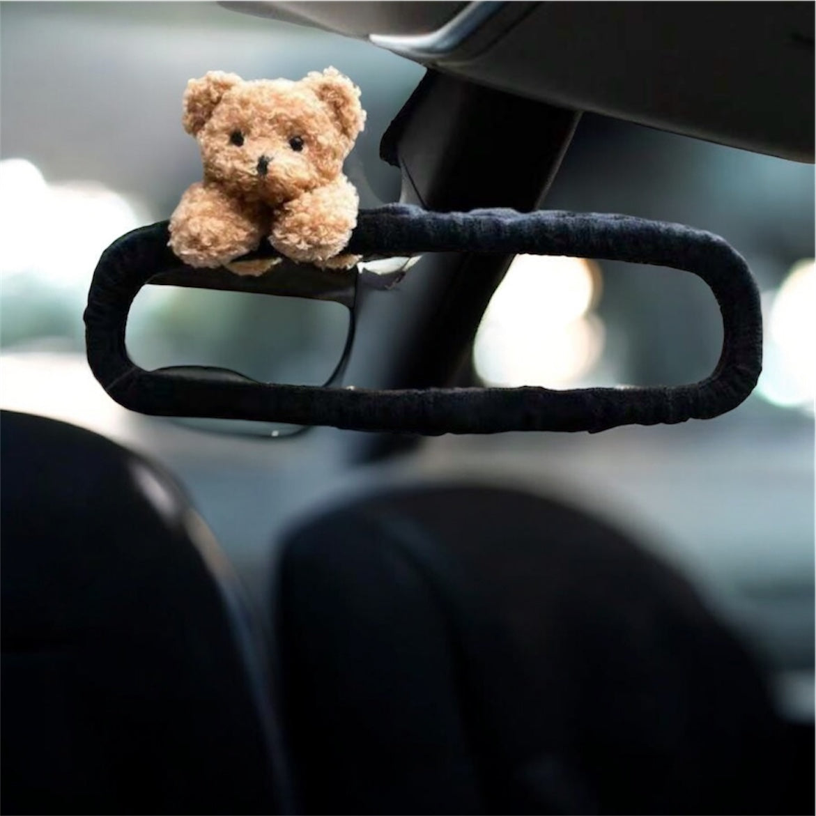 bear rear view mirror cover 🪞